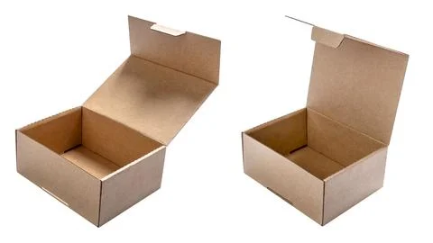 Set of cardboard boxes Stock Photos