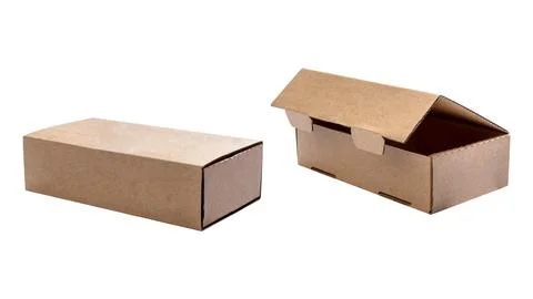 Set of cardboard boxes Stock Photos