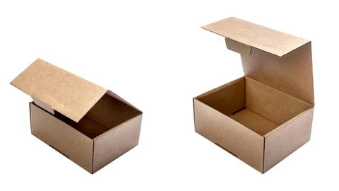 Set of cardboard boxes Stock Photos