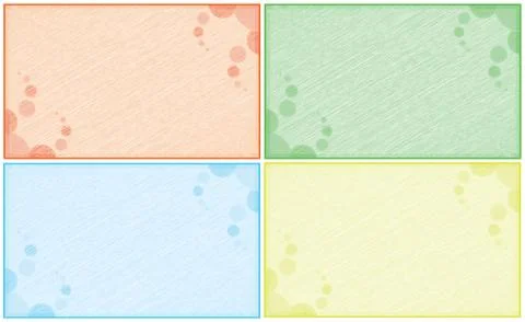 Set of cards Ilustración de archivo