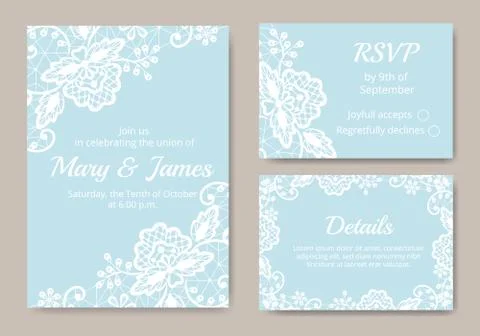 Set of cards Stock Illustration