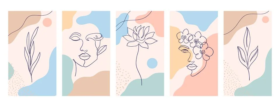 Set of cards Stock Illustration