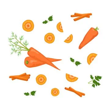 Set of carrot icon Stock-Illustration
