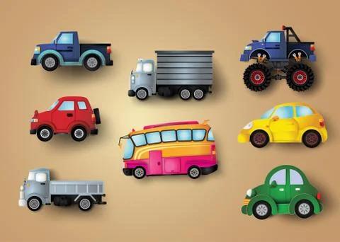 Set of cars. Stock Illustration