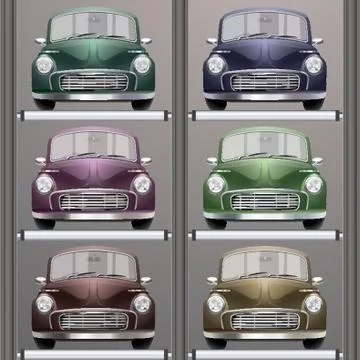 Set Of Cars Stock-Illustration