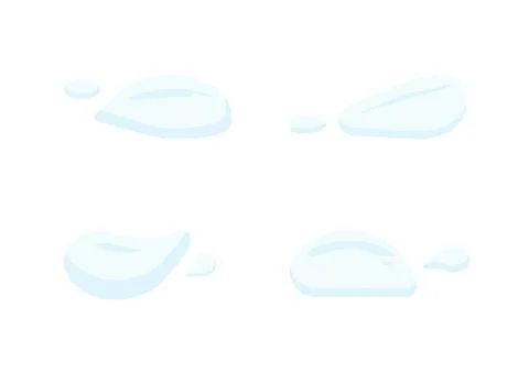 Set of cartoon cloud isolated on white background ep11 Stock Illustration