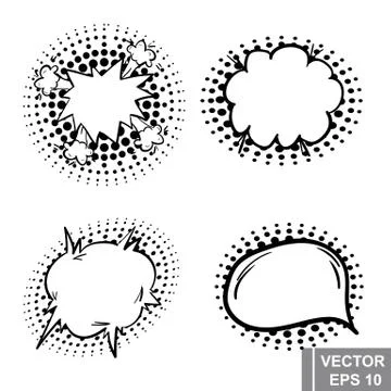 Set of cartoon clouds. Icon isolated on white background. 스톡 일러스트