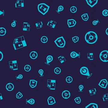 Set Case of computer, Racing simulator, Chess shield and Power button on Stock Illustration