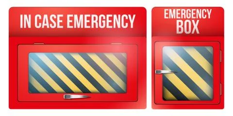 Set case of emergency Illustrazione stock