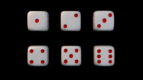 Set of casino dice 库存插图