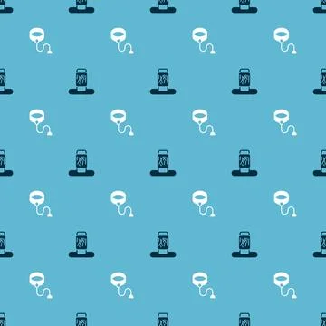 Set Cat scratching post and Retractable cord leash on seamless pattern. Vector 스톡 일러스트