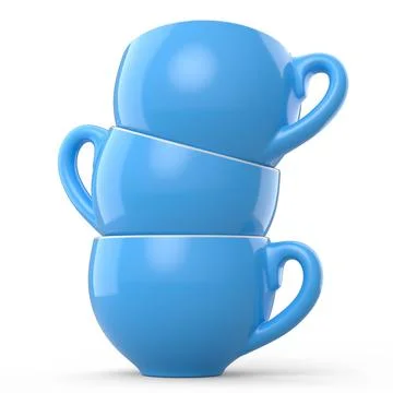 Set of ceramic coffee cup for cappuccino, americano, espresso, mocha, latte 스톡 일러스트