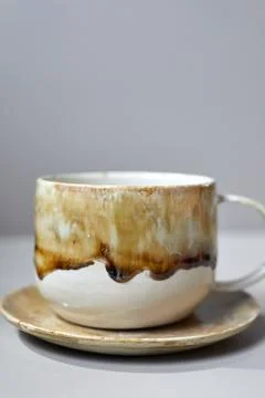 Set of Ceramic, stylish tableware Stock Photos