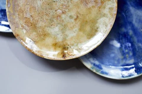 Set of Ceramic, stylish tableware Stock Photos