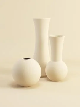 Set of ceramic vases Stock Illustration