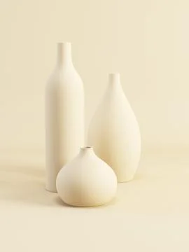 Set of ceramic vases Stock-Illustration