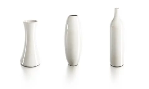 Set of ceramic vases Stock Illustration