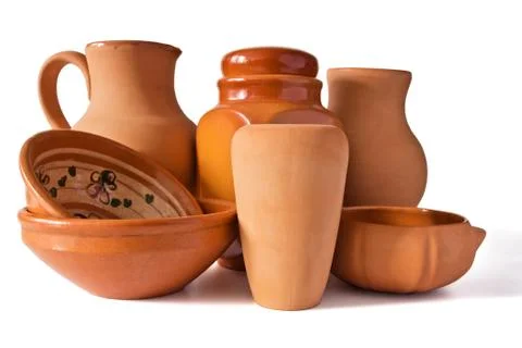 A set of ceramic ware Stock Photos