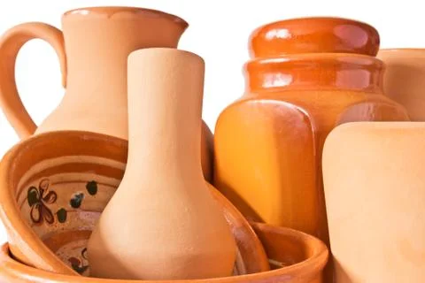 A set of ceramic ware Stock Photos
