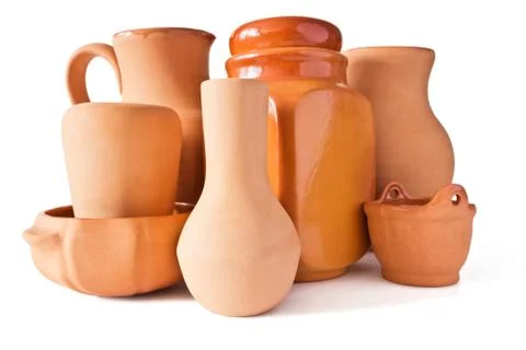 A set of ceramic ware Stock Photos