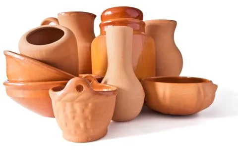 A set of ceramic ware Stock Photos