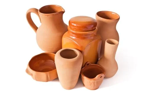 A set of ceramic ware Stock Photos