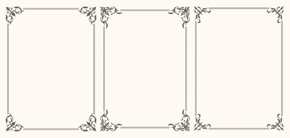 Set of Certificate frames and borders イラスト素材