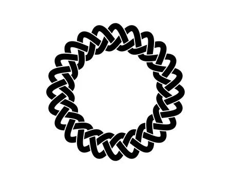 Set of chain link isolated on white background Stock Illustration
