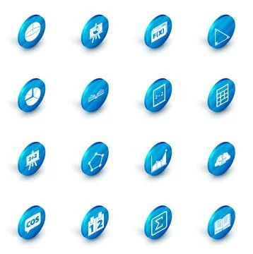 Set Chalkboard with diagram, Function mathematical symbol, Triangle, Graph,.. Illustrazione stock