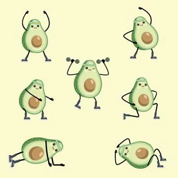 Set of characters Illustrazione stock