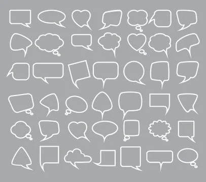 Set of chat bubbles Stock Illustration