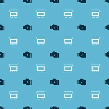 Set Check engine and Fuse on seamless pattern. Vector 스톡 일러스트