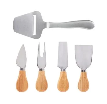 Set of  cheese knives Stock Photos