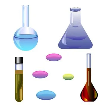 Set chemical ellements 스톡 일러스트