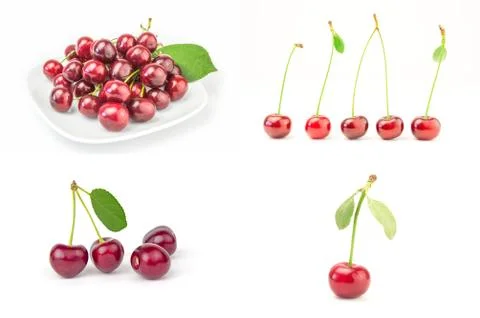 Set of Cherry on a background Foto stock