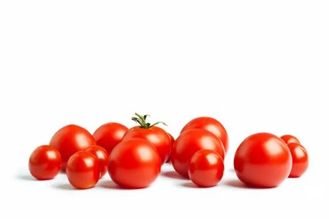 Set of cherry tomatoes Foto stock