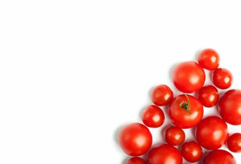 Set of cherry tomatoes Foto stock