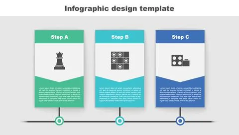 Set Chess, Board game of checkers and Toy building block bricks. Business Ilustración de archivo