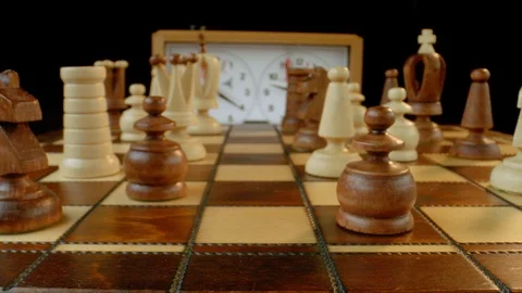 Set up chess board, macro Video stock 112048893