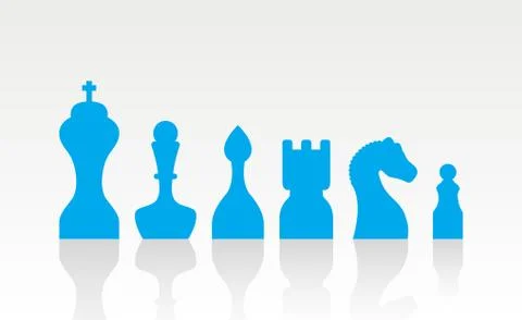 Set chess figures. Stock Illustration