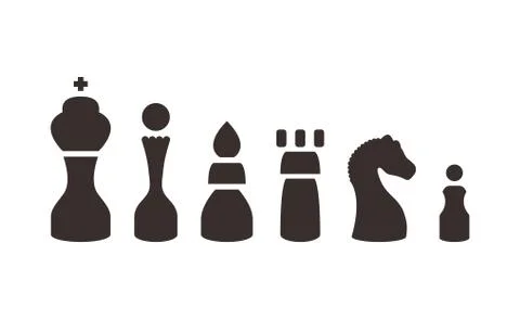 Set chess figures. Stock Illustration
