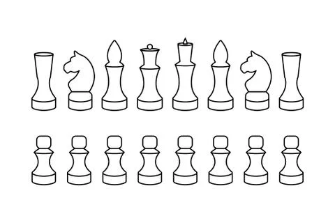 Set of Chess. Vector Illustration eps10 Stock Illustration