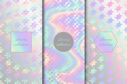 Set of chic backgrounds Stock Illustration