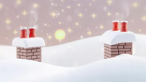 Set of Chimneys: Under the Falling Stars Video stock 318051102