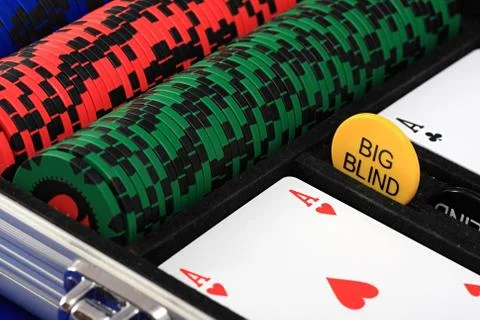 Set of chips and cards Stock Photos