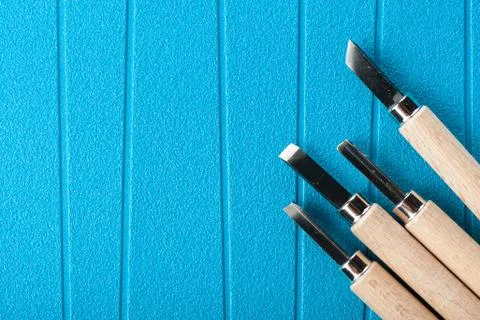 Set of chisels Stock Photos