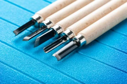 Set of chisels Foto stock