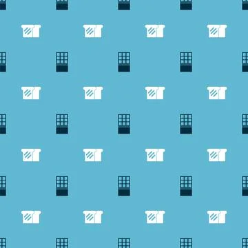 Set Chocolate bar and Bread toast on seamless pattern. Vector 스톡 일러스트