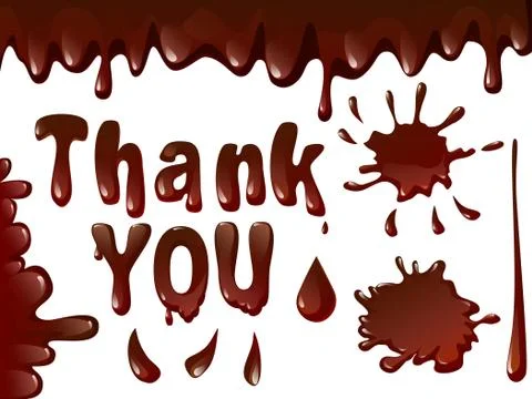 Set of Chocolate splashes Stock Illustration