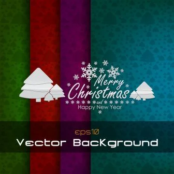 Set of christmas backgrounds Stock Illustration